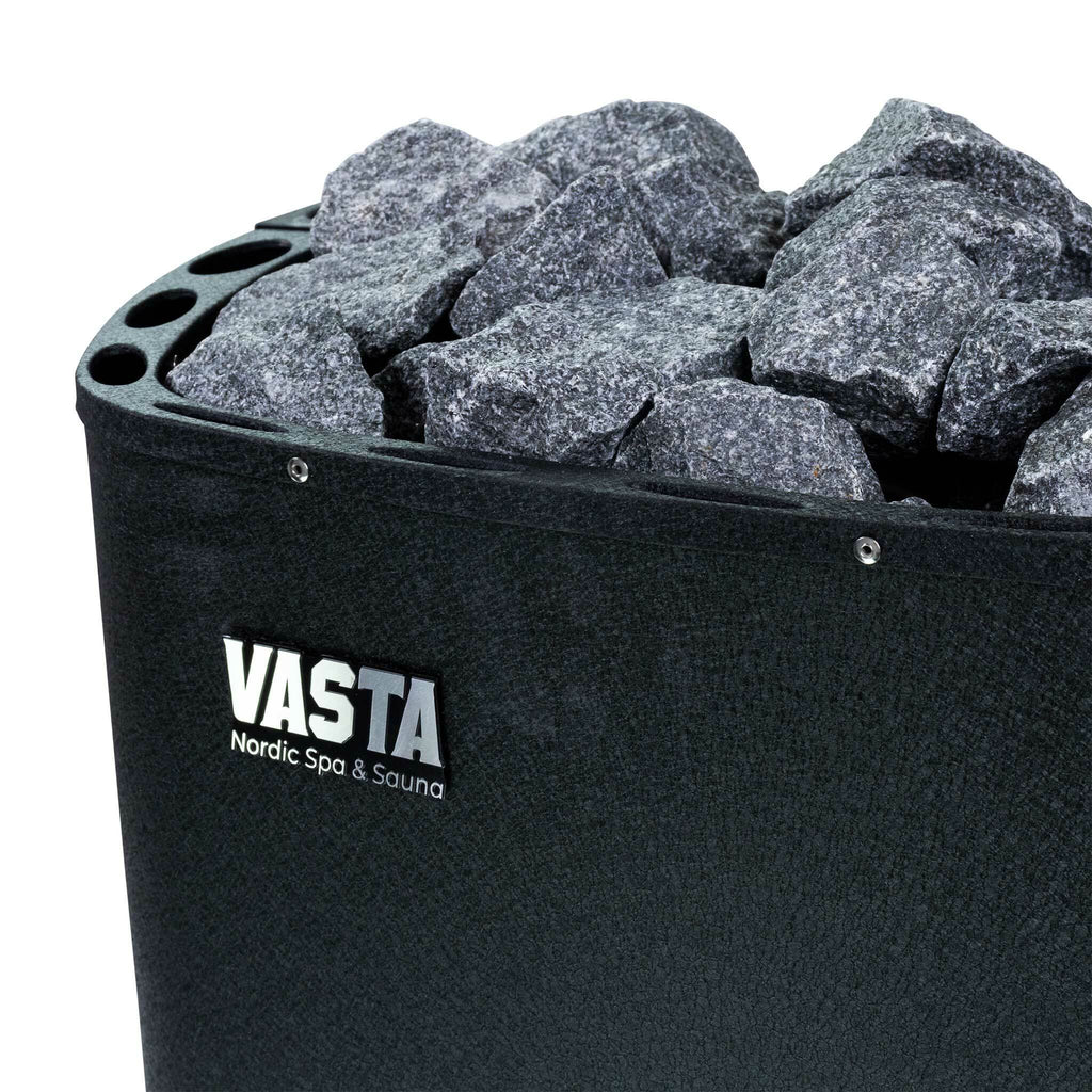 Vasta Stufa Elettrica per Sauna Blaze 8kw, controllo separato, 7-12m3, nero