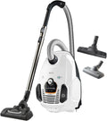 AEG VX7-2-IW-S Aspirapolvere / Ruote morbide girevoli a 360° / Solo 69 dB(A) / Incl. bocchette aggiuntive / Impugnatura ergonomica / Filtro lavabile / 650 Watt / Raggio d'azione di 12 m / Nuova versione tecnica / Bianco
