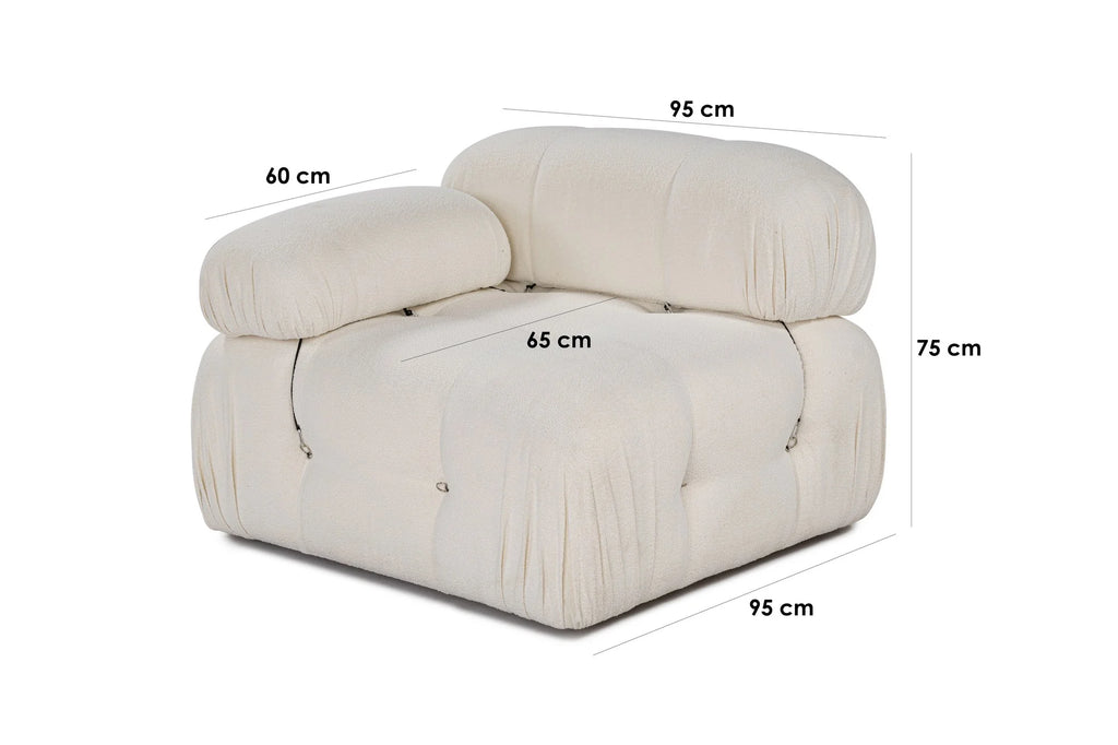 Divano componibile Bubble L1 - Bianco