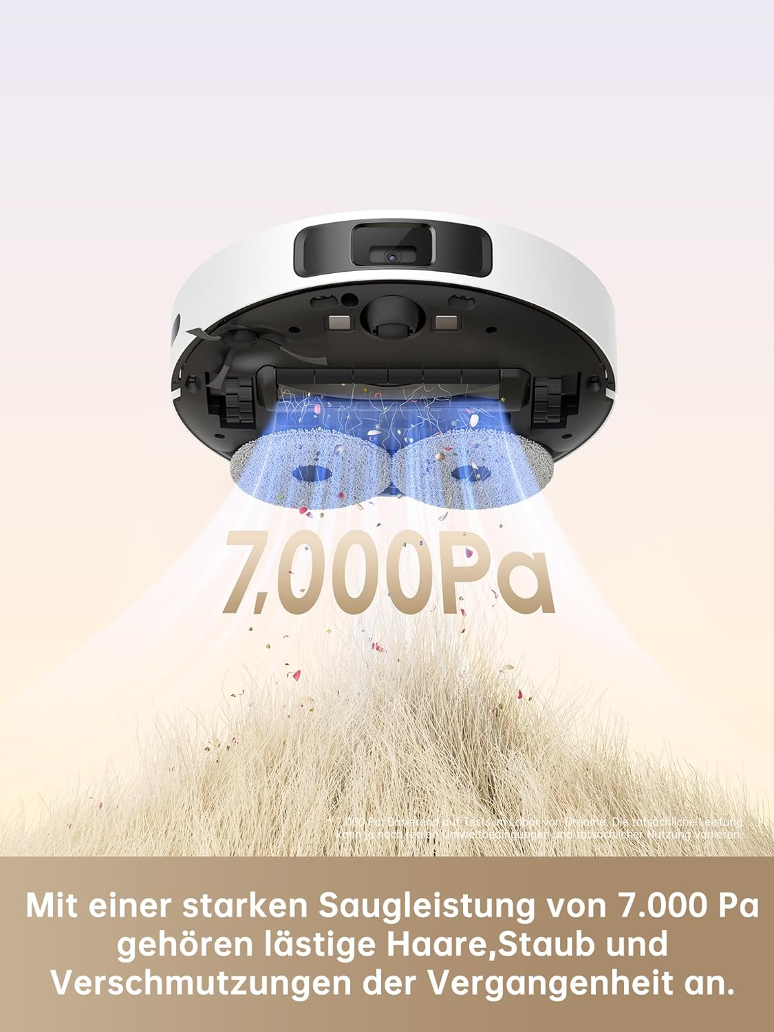 dreame L10 Prime Saugroboter und Wischroboter mit Automatischer Waschstation von Wischpads, 7mm Mopanhebung, LDS Navigation, 4000Pa Saugleistung, 3D Mapping, WiFi/APP