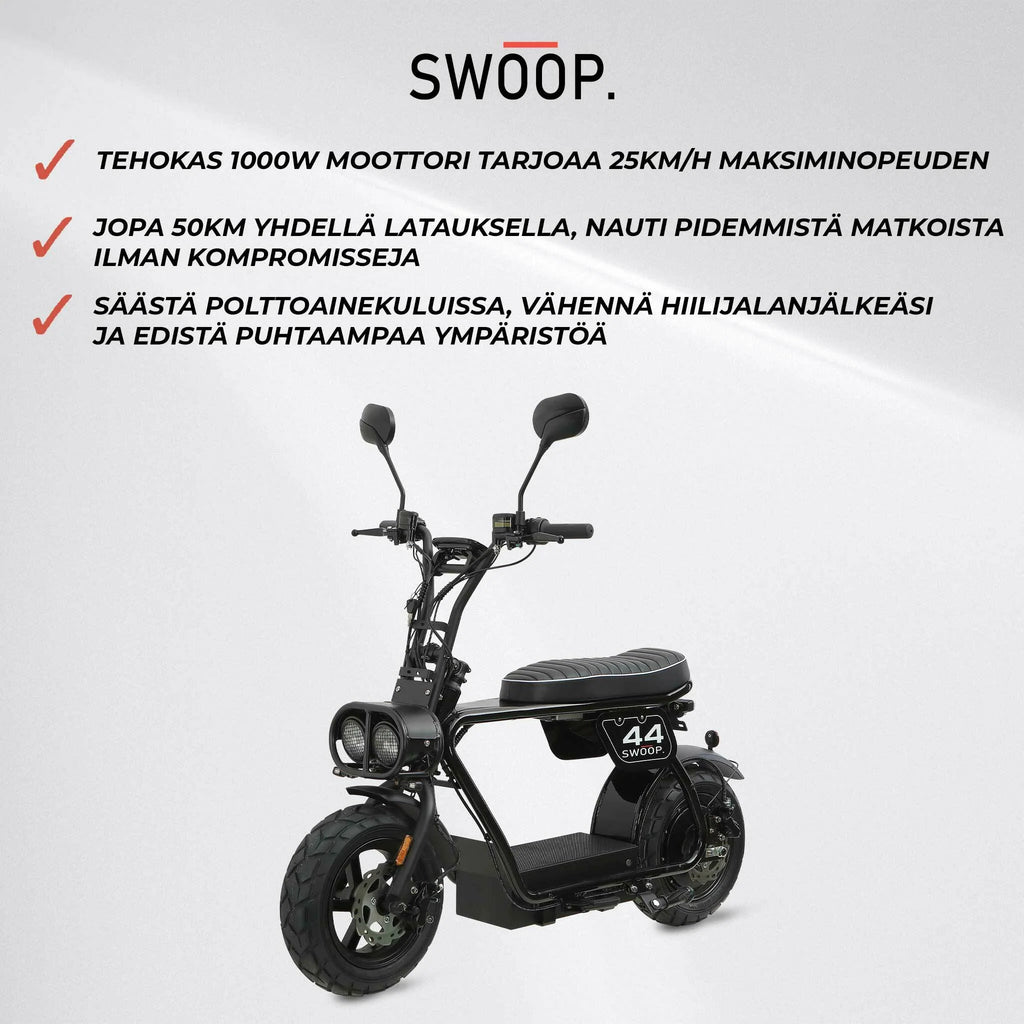 Swoop monopattino elettrico 1000W nero