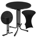 Sonnewelt Stehtisch klappbar 80cm mit Husse