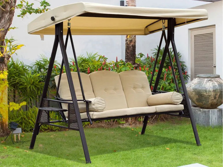 Dondolo da Giardino Outsunny, 3 Posti, con Cuscini