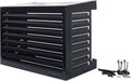 Copertura Qventi per condizionatore - Antracite/Grigio - Alluminio - Griglia di protezione - Rivestimento - Facile montaggio - Taglia S - Dimensioni esterne (LxPxH): 100 x 50 x 75 cm