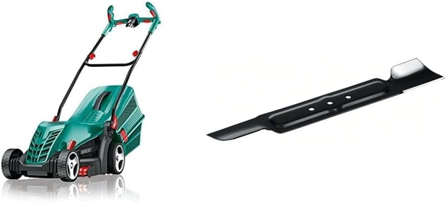 Bosch Tagliaerba Elettrico ARM 34 (Box raccolta erba, Scatola, Altezza di taglio: 20-70 mm, Larghezza di taglio: 34 cm, 11 kg, 1.300 W)