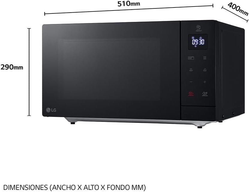 LG mh7265dps – Mikrowelle, Mae: 39,5 x 40,6 x 26,2 cm