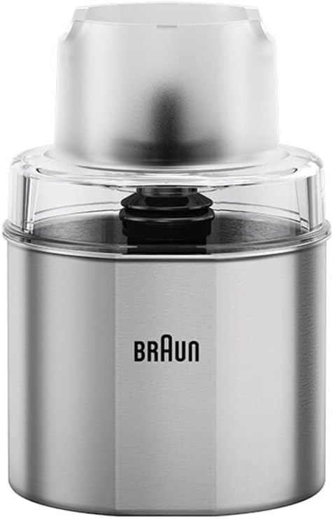 Braun MultiQuick 9 MQ 9187XLI – 5-in-1 Stabmixer mit Küchenmaschinen-Aufsatz, Zerkleinerer, Kartoffel- & Gemüsestampfer & Schneebesen, stufenlose Geschwindigkeitseinstellung, 1200 W, Schwarz/Edelstahl