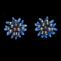 Fiordaliso blu - Orecchini a perno