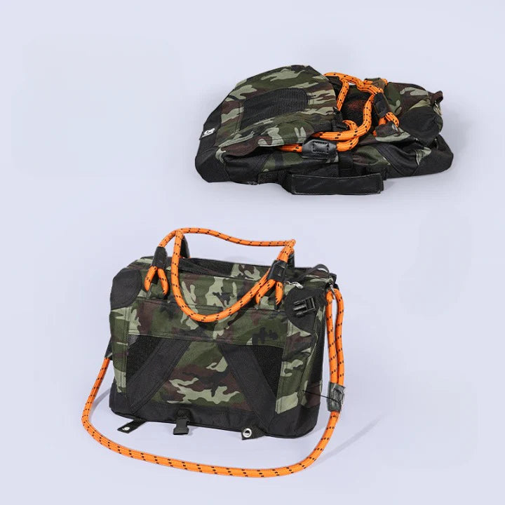 PetStyle – Camouflage Katzenreisetasche für stilvolle Ausflüge und Abenteuer