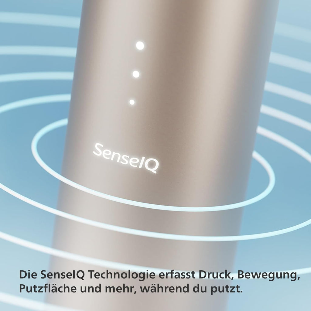 Philips Sonicare DiamondClean Prestige 9900 – Spazzolino elettrico con SenseIQ, testina all-in-one A3 Premium e custodia di ricarica, blu notte (Modello HX9992/12)