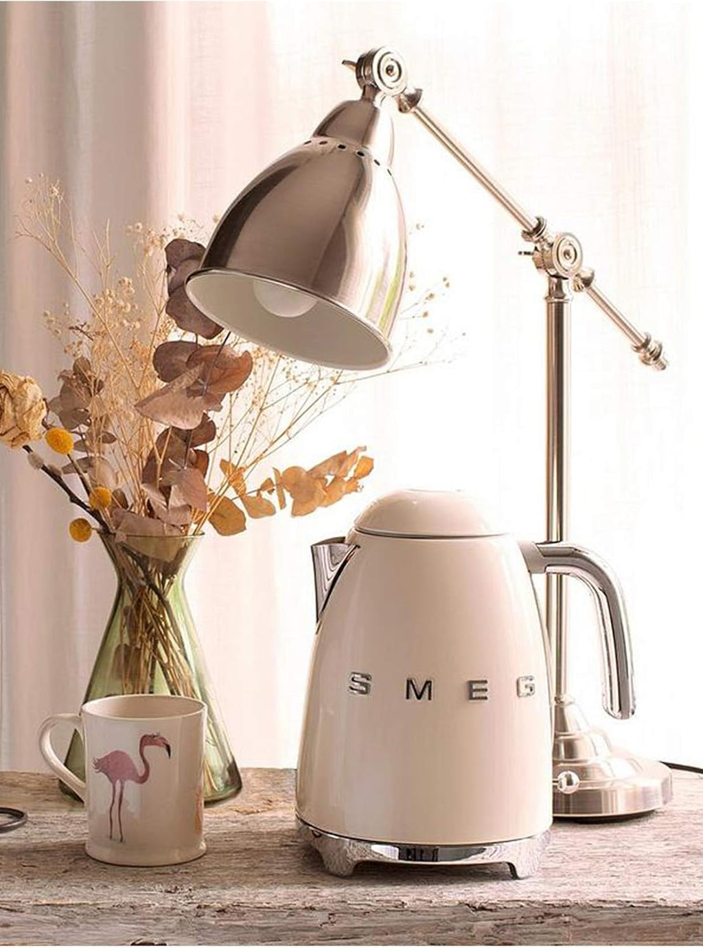 Smeg, 2x2 TSF01CREU - Tostapane, 2 scomparti per 2 fette, 6 livelli di doratura, funzione riscaldamento, funzione scongelamento e bagel, vassoio raccoglibriciole, 950W, Crema