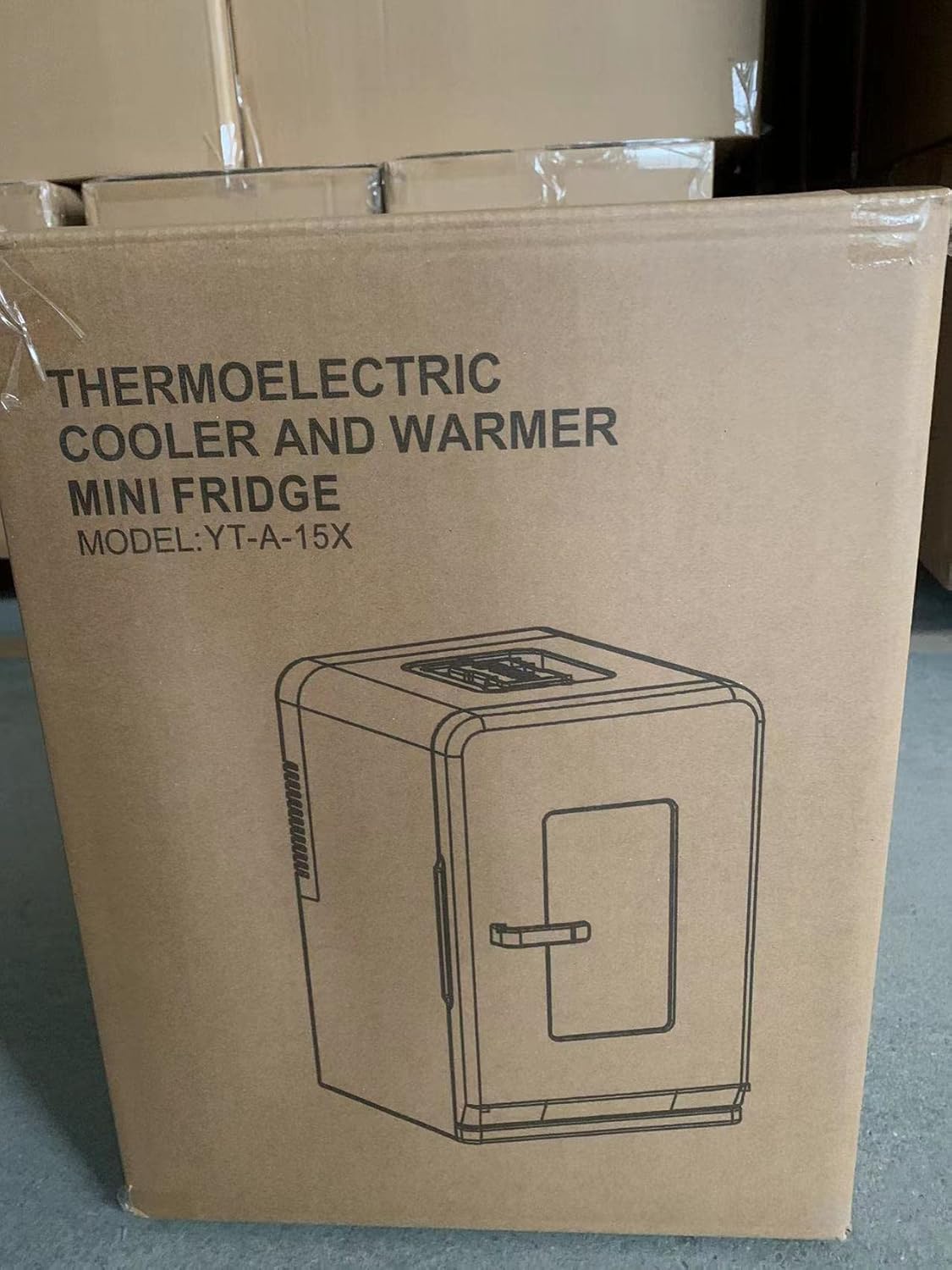 Cumeod Mini Frigo 15 Litri/21 Lattine, 2 in 1 Frigorifero Portatile con Funzione di Raffreddamento e Riscaldamento, 12V DC/220V AC per Auto, Ufficio e Camera da Letto, Bevande, Cosmetici, Nero, Modalità Max ed Eco