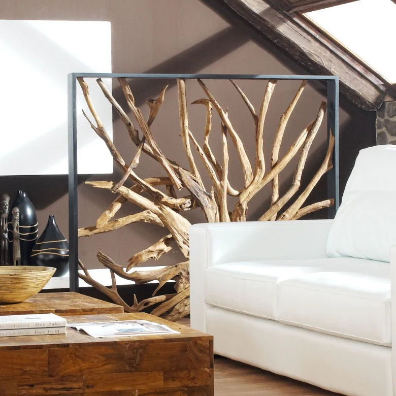 MAZE Raumteiler Teakholz 140cm x 140cm