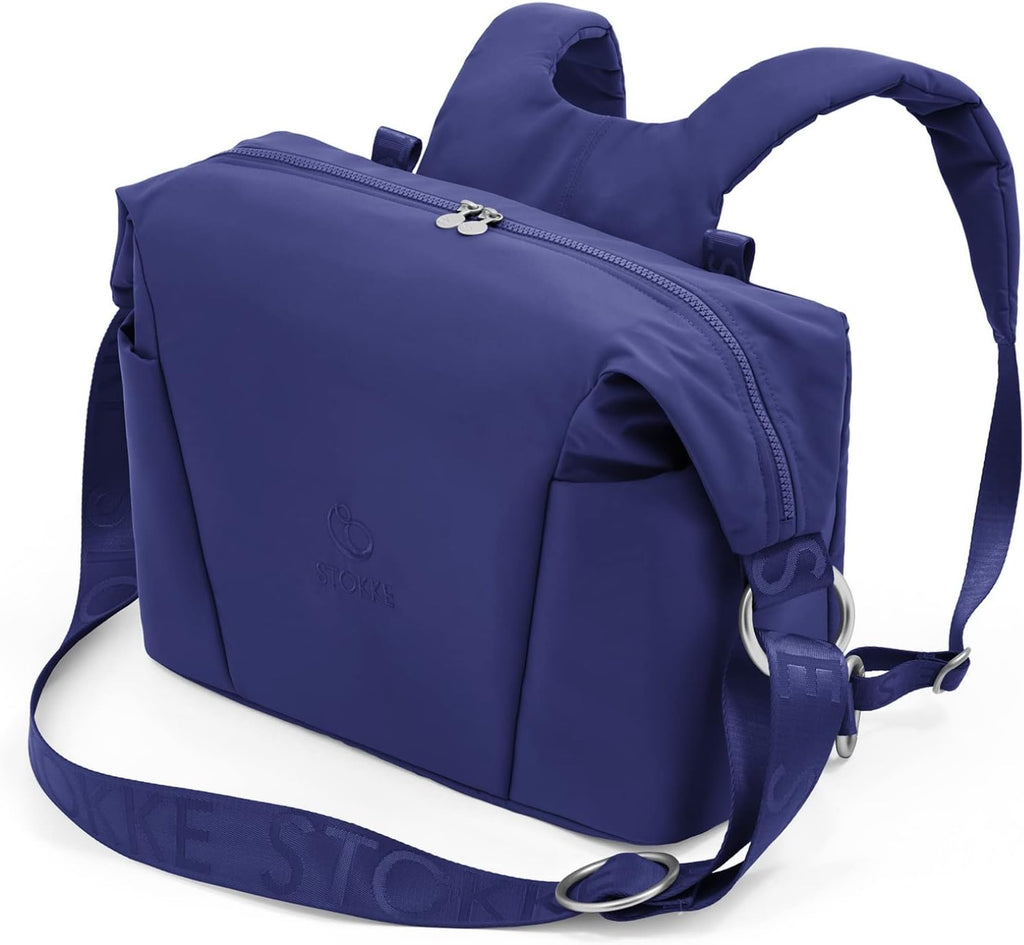 Stokke Xplory X Wickeltasche – Trageoption als Schultertasche oder Rucksack – Inklusive faltbarer Wickelunterlage & Beuteltasche – UPF 50+, wasserabweisend, leicht zu reinigen