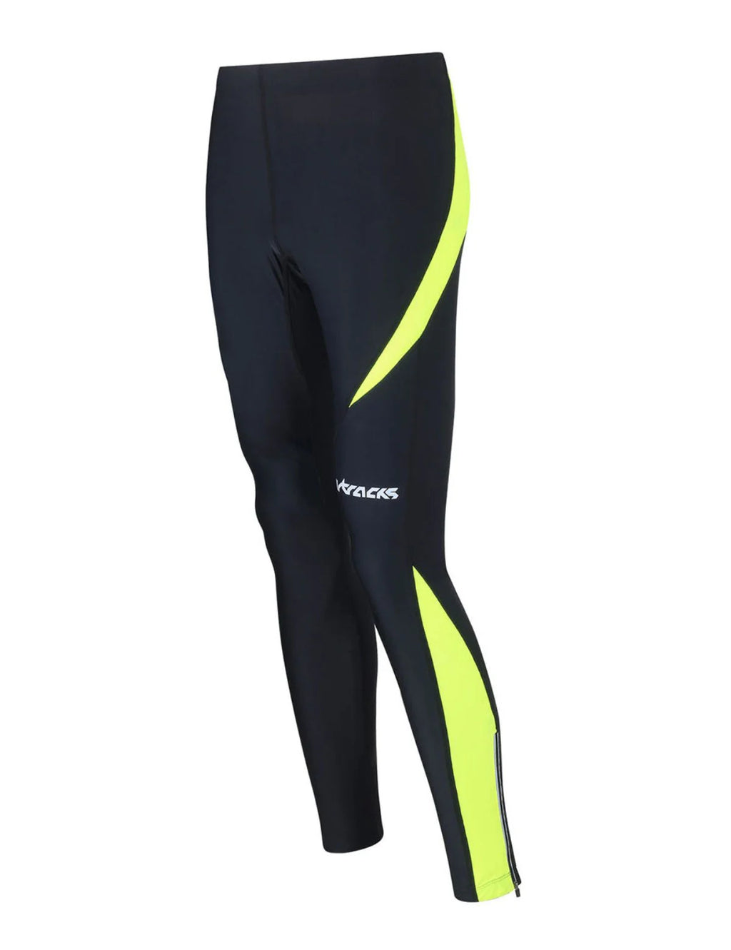 Pantaloni da Corsa Lunghi Termici da Donna Pro Nero Neon