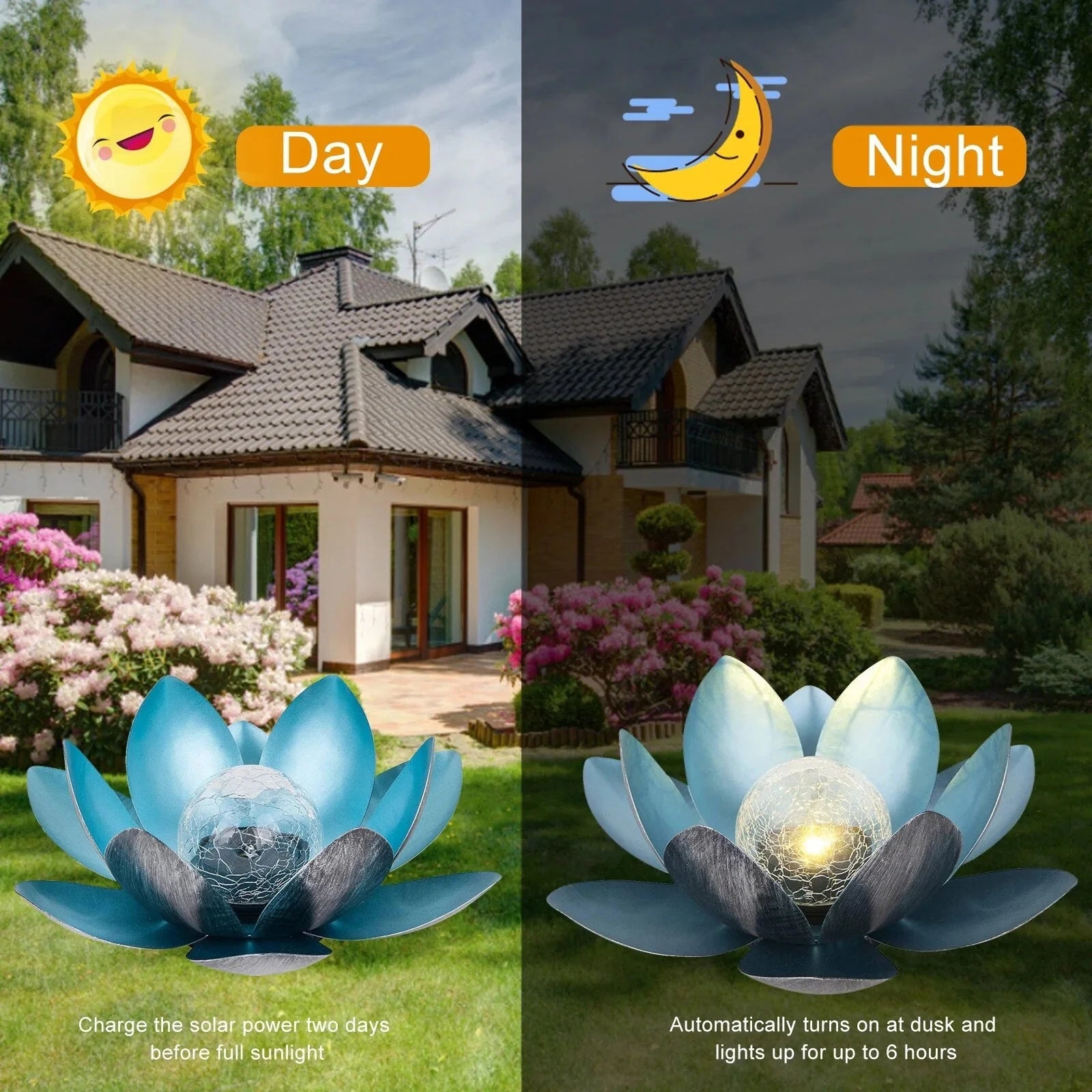 1+1 GRATIS | SolarLotus - Solarbetriebene Lotus-Leuchte
