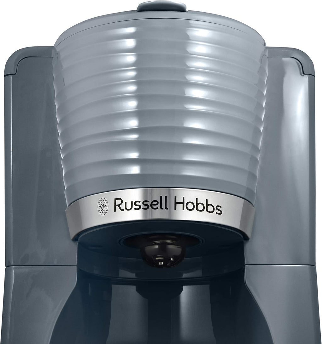 Russell Hobbs Inspire Grey Set Colazione Tostapane, Bollitore e Macchina da Caffè