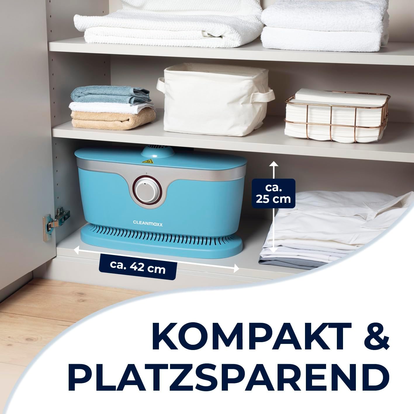CLEANmaxx Stiratore automatico per camicie per asciugare e stirare camicie e bluse, inclusivo di accessorio per pantaloni | Il modo innovativo e delicato per stirare il vostro bucato