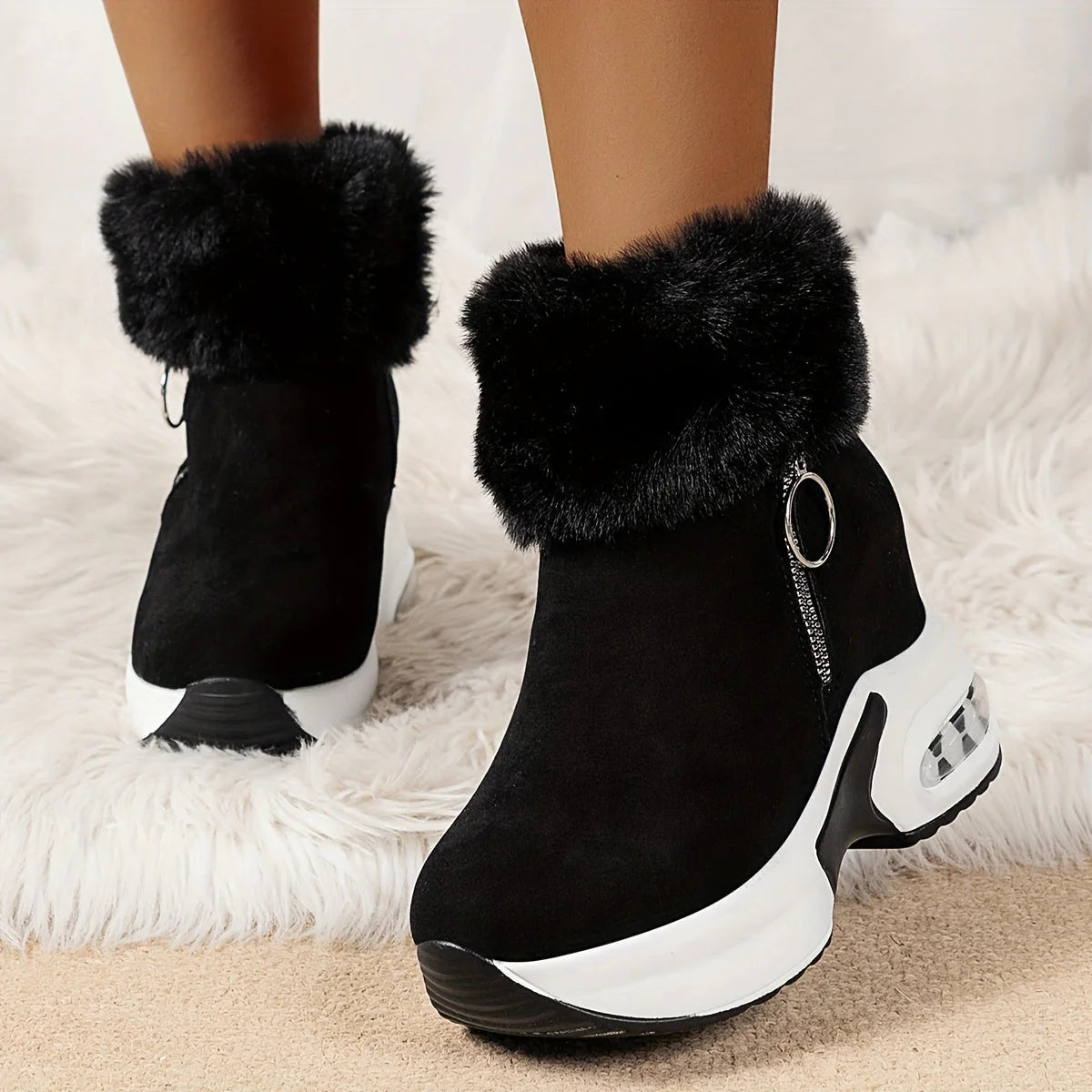 Komfortable Stiefel mit Seitenreiverschluss