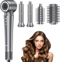 Asciugacapelli ionico 5 in 1 Airstyler 110.000 giri/min, Styler professionale per asciugatura rapida, Spazzola ad aria calda senza effetto crespo, Arricciacapelli automatico da 32 mm, Spazzola lisciante e spazzola volumizzante, Confezione regalo