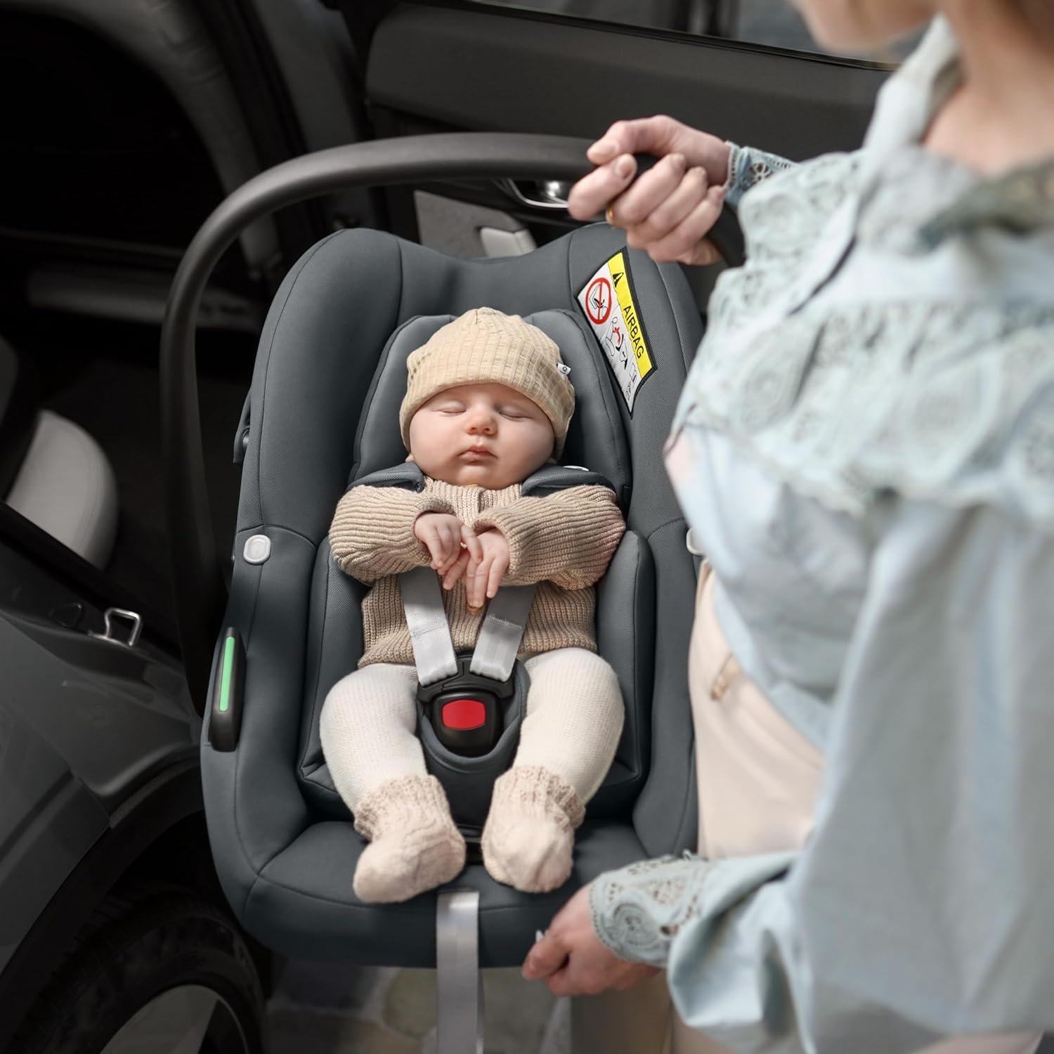 Maxi-Cosi Pebble 360 Pro, Seggiolino auto reclinabile SlideTech, da 0 a 15 mesi, da 0 a 13 kg, da 40 a 87 cm, per i seggiolini auto girevoli FamilyFix 360 Pro, G-CELL Side Impact Protection, Tonal Graphite