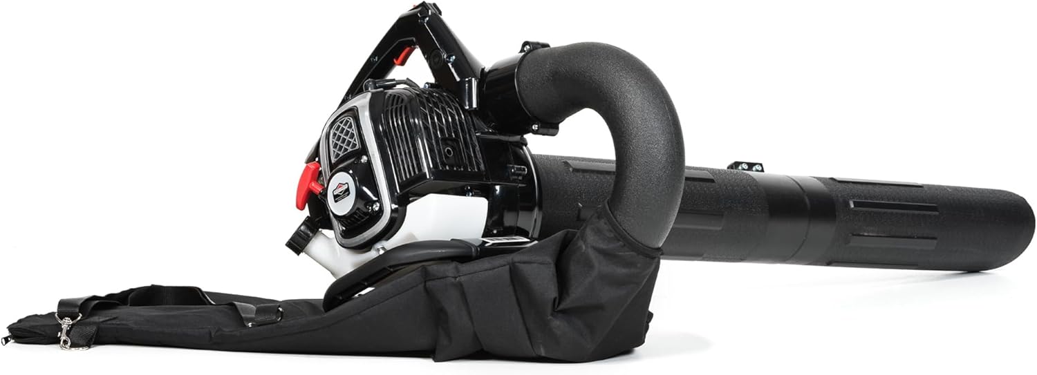 NAX Power Products Soffiatore/Aspiratore a Benzina NAX 950V Motore 25 cm3 0,75kW Sacco Raccolta 40l Prodotto con licenza Briggs & Stratton