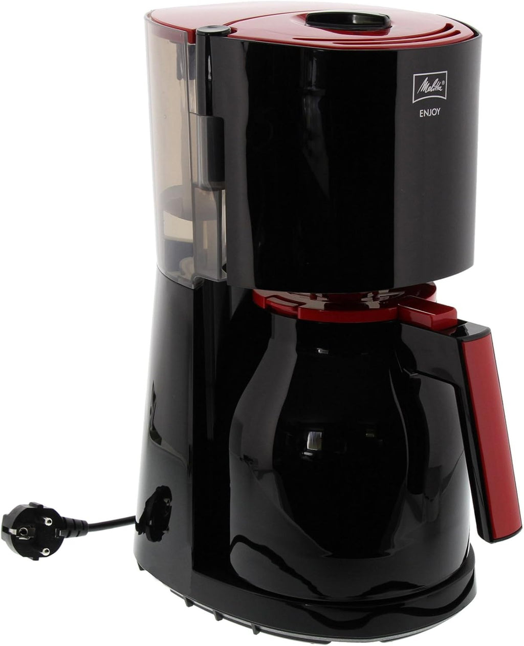 Melitta Enjoy - Macchina da caffè con filtro - con caraffa termica - sistema antigoccia - 8 tazze - bianco (1017-05)