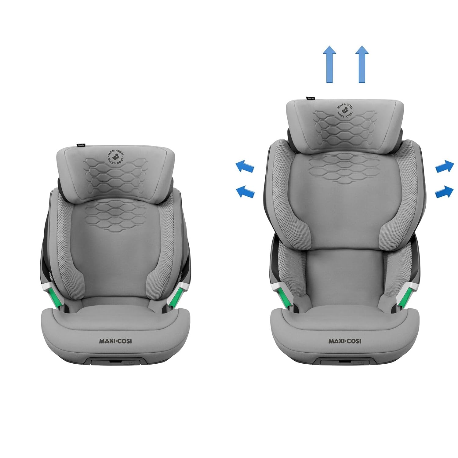 Seggiolino Auto Maxi-Cosi Kore Pro i-Size, 3.5–12 Anni, 100–150 cm, Luce ClickAssist, Altezza/Larghezza Regolabili, Sistema di Protezione Laterale+, Authentic Cognac