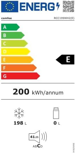 Comfee RCC100WH2(E) Congelatore a Pozzo/169 kWh/anno/85cm di altezza/99L/38dB/Bassa rumorosità/Tubo a D ad alta efficienza/Adatto a diversi scenari d'uso/Regolatore di temperatura regolabile/Bianco
