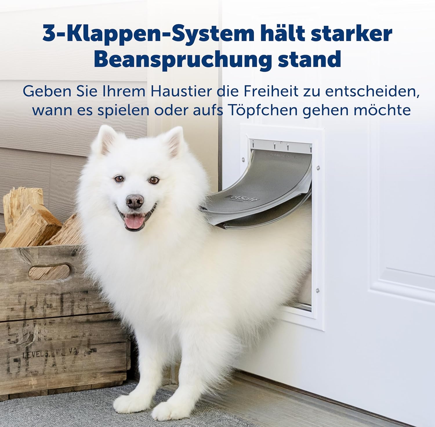 PetSafe Aluminium-Haustiertür für extremes Wetter , Energieeffiziente Katzen- und Hundeklappe, Für Haustiere bis 18 kg, Gre M