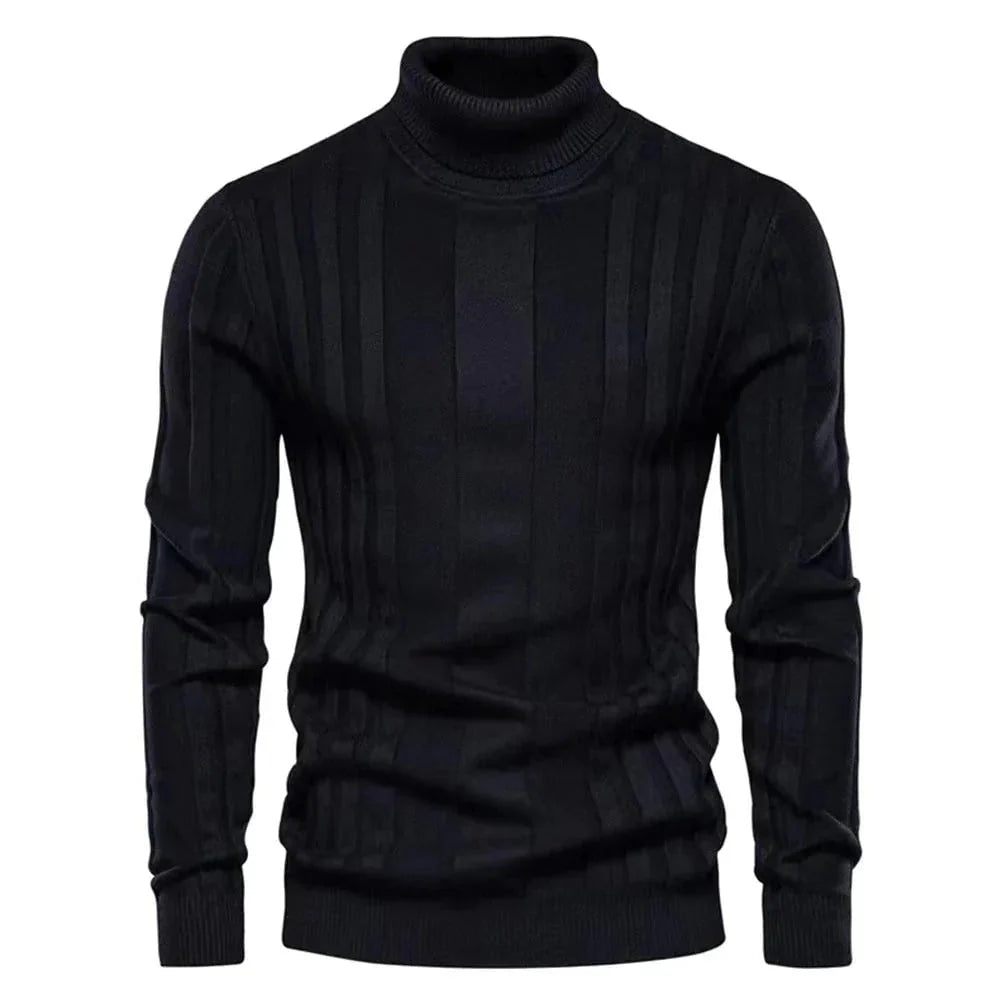 Maglione classico a collo alto da uomo