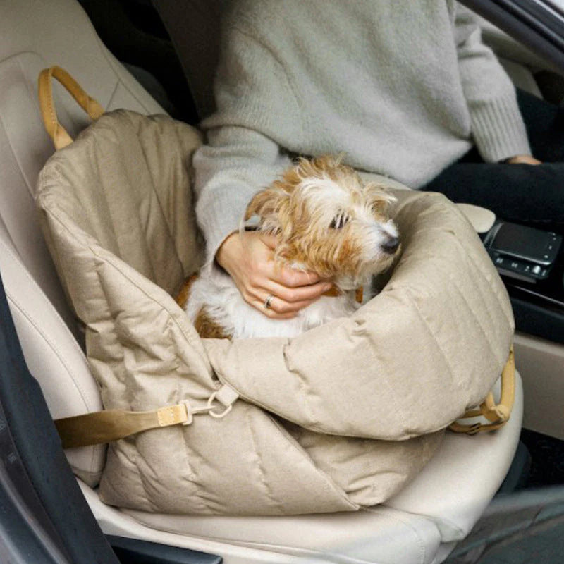2-in-1 Luxus Hundetragetasche und Autositztasche