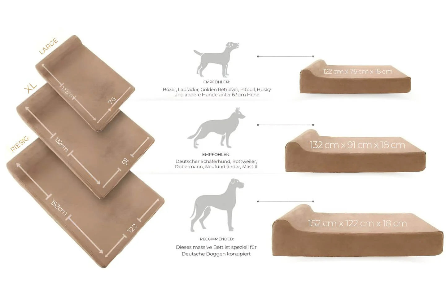 CozyNest – Lussuosa cuccia per cani di taglia grande con comfort e stile