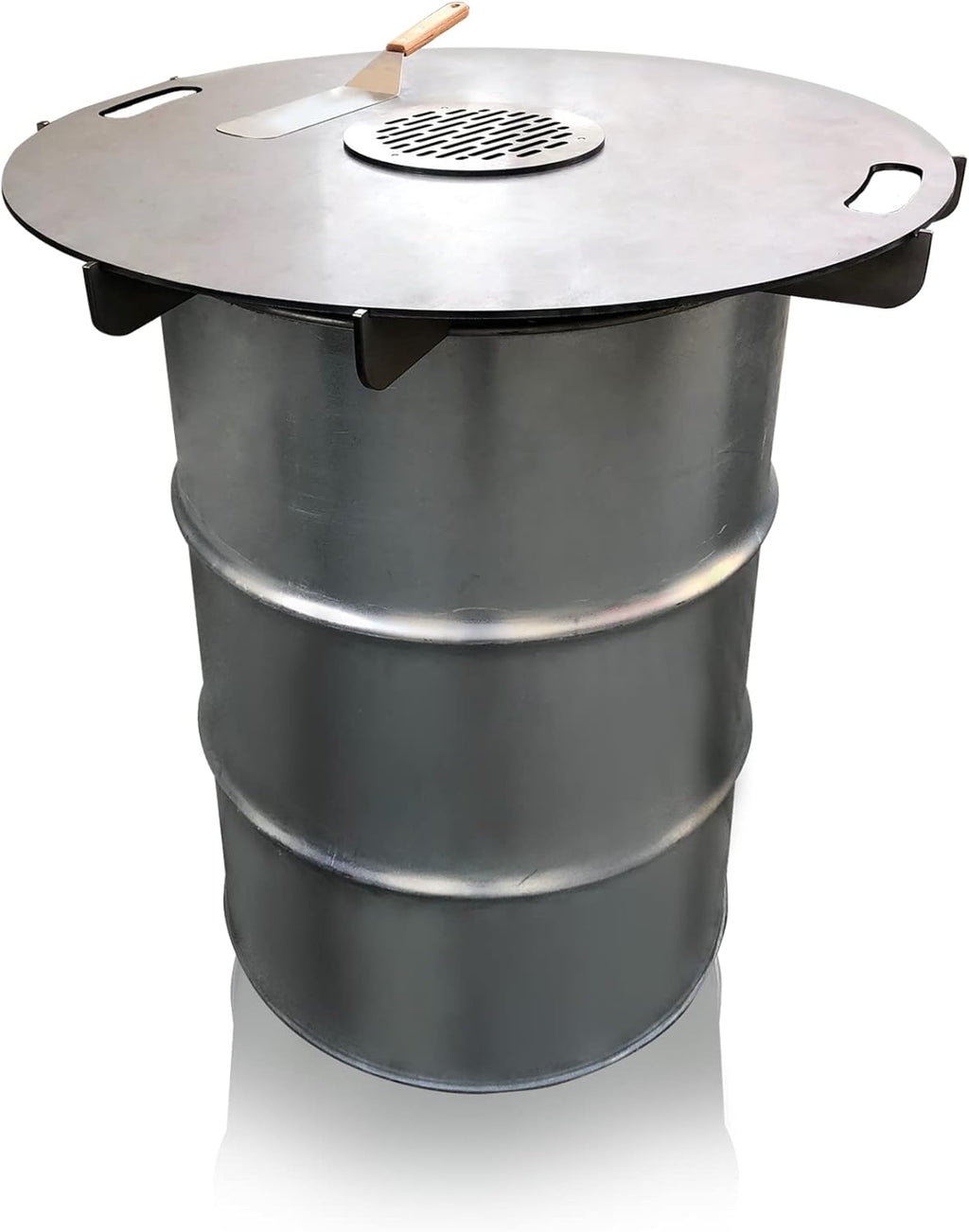 Terma Accessori Tagliere in legno Cucina da esterno, piastra plancha, grill con piastra in ghisa, ripiano per piastra in ghisa, braciere con griglia, anello per griglia per braciere