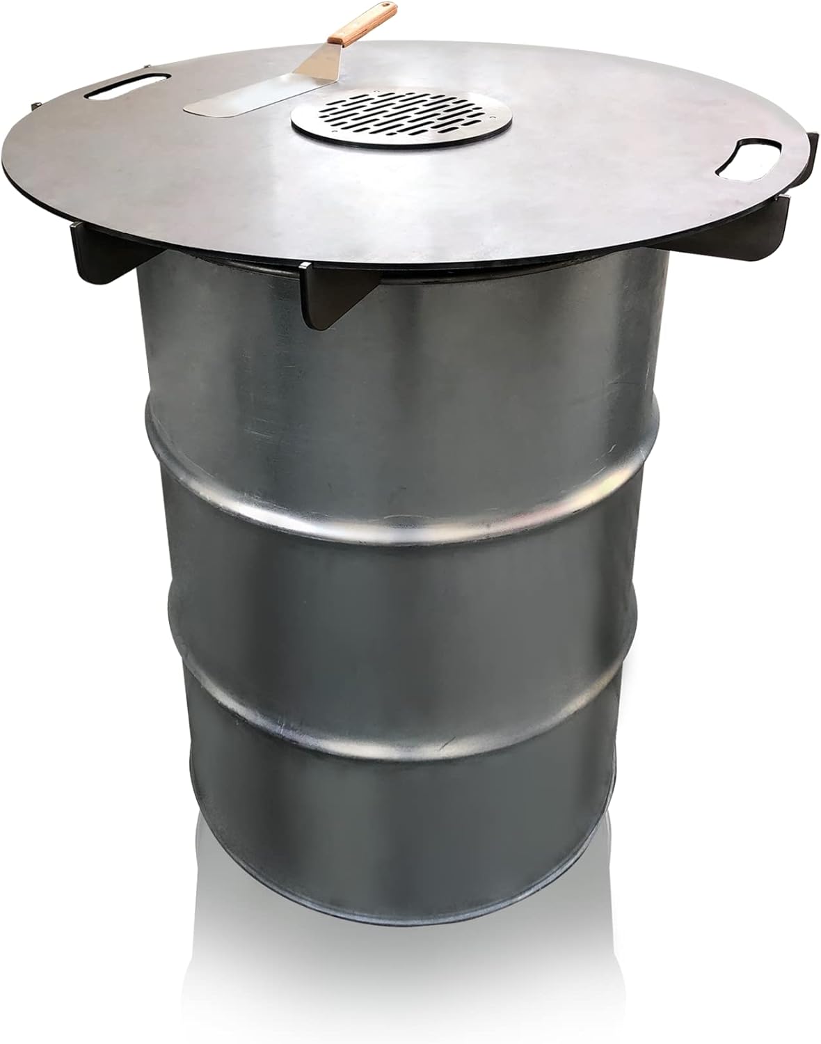 Terma Accessori Tagliere in legno Cucina da esterno, piastra plancha, grill con piastra in ghisa, ripiano per piastra in ghisa, braciere con griglia, anello per griglia per braciere