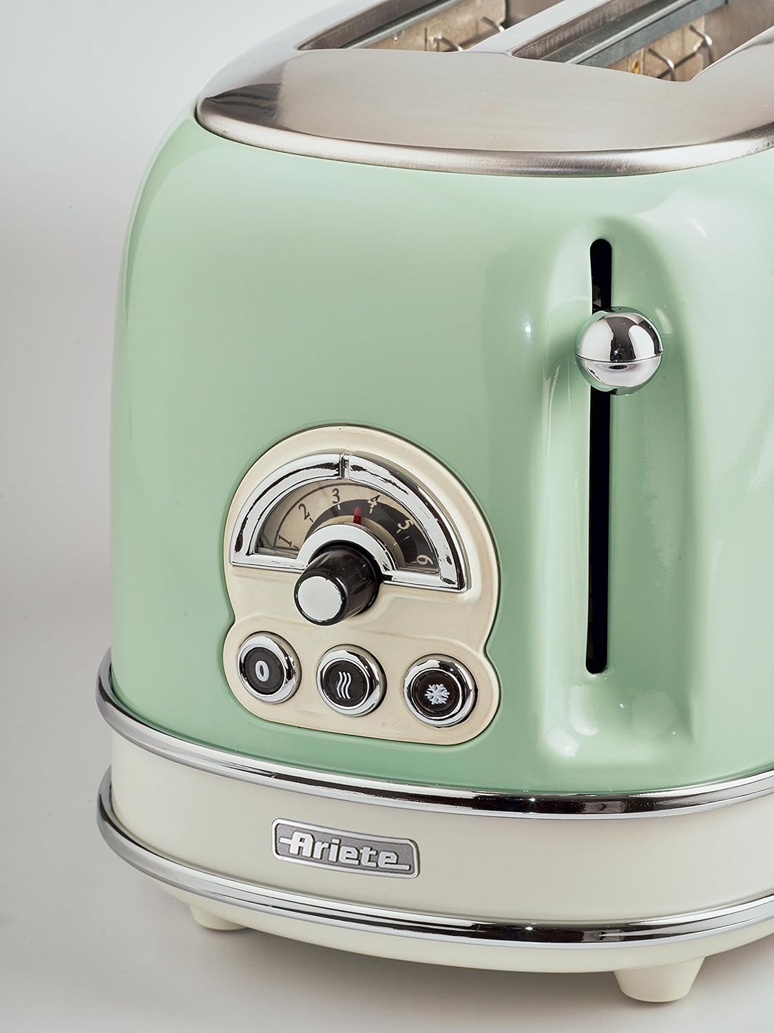 Ariete Vintage 1342 Macchina da Caffè Americano Retrò, Caraffa in Vetro Temperato, Fino a 12 Tazze, Timer 24 Ore, Spegnimento Automatico, Funzione Anti-Goccia, Piastra Riscaldante, Capacità 1.5 L, 2000 W, Verde