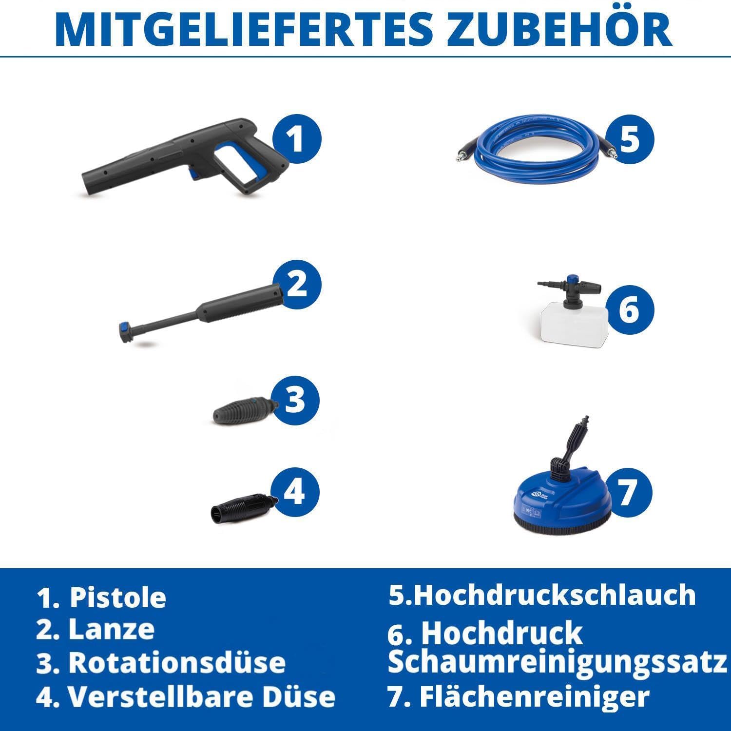 Idropulitrice AR Blue Clean e-4 TWINFLOW con sistema Dualtech (2500 W, 150 bar, 810 l/h)