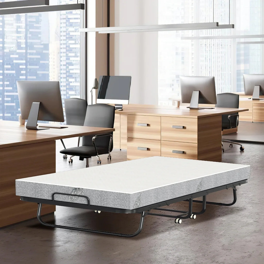 Sonnewelt Letto Pieghevole 90x200cm con spessore di 13cm e rotelle