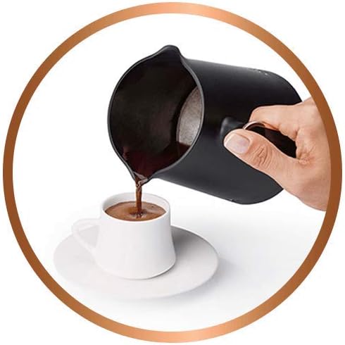 Arzum Okka Minio OK004 Kaffeemaschine Türkische Kaffeemaschine, Kaffeekanne mit berlaufschutzsystem, 1-4 Tassen (300ml.) 480W - (preisgekrntes Design) (Kupfer)