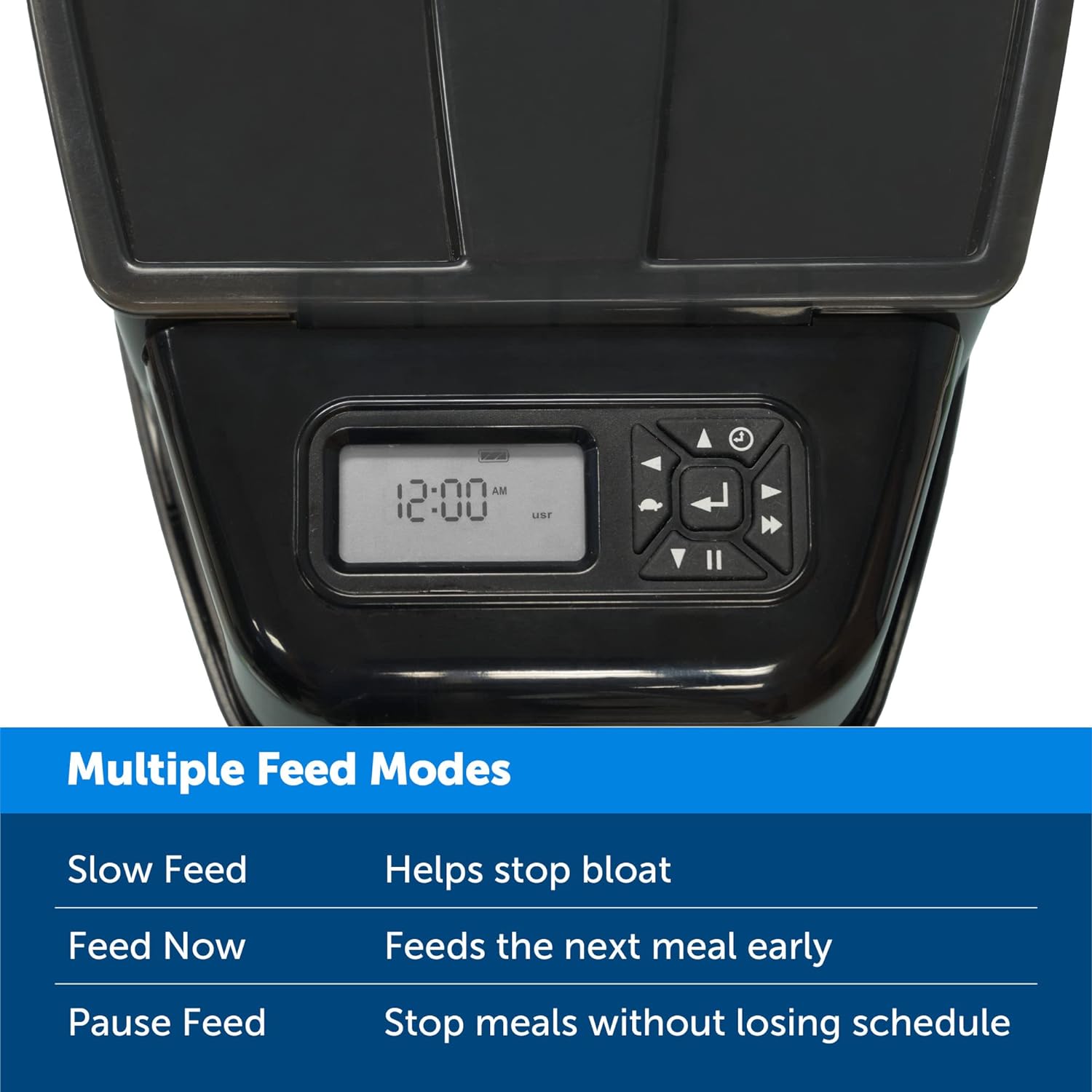 PetSafe Smart Feed Distributore Automatico di Cibo, con Controllo da Smartphone tramite App, Adatto per Cibo Secco, Capacità 1,5 L, Nero, Grigio