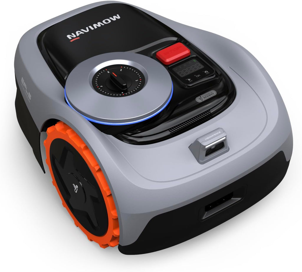 Navimow i105E Mhroboter ohne Begrenzungskabel 500 m, RTK+Vision Rasenmher Roboter, KI Automatische Kartierung, Virtuelle Begrenzung, Mehrzonen-Management