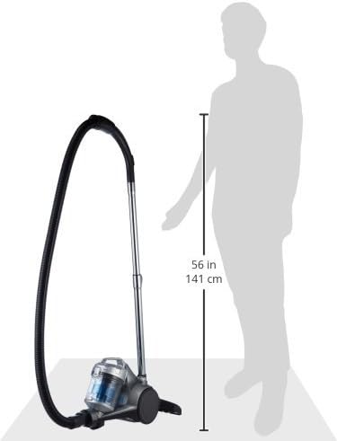 Amazon Basics - Aspirapolvere con sacchetto, potente, compatto e leggero, per pavimenti duri e tappeti, filtro HEPA, 700 W, 1,5 l, UE, nero