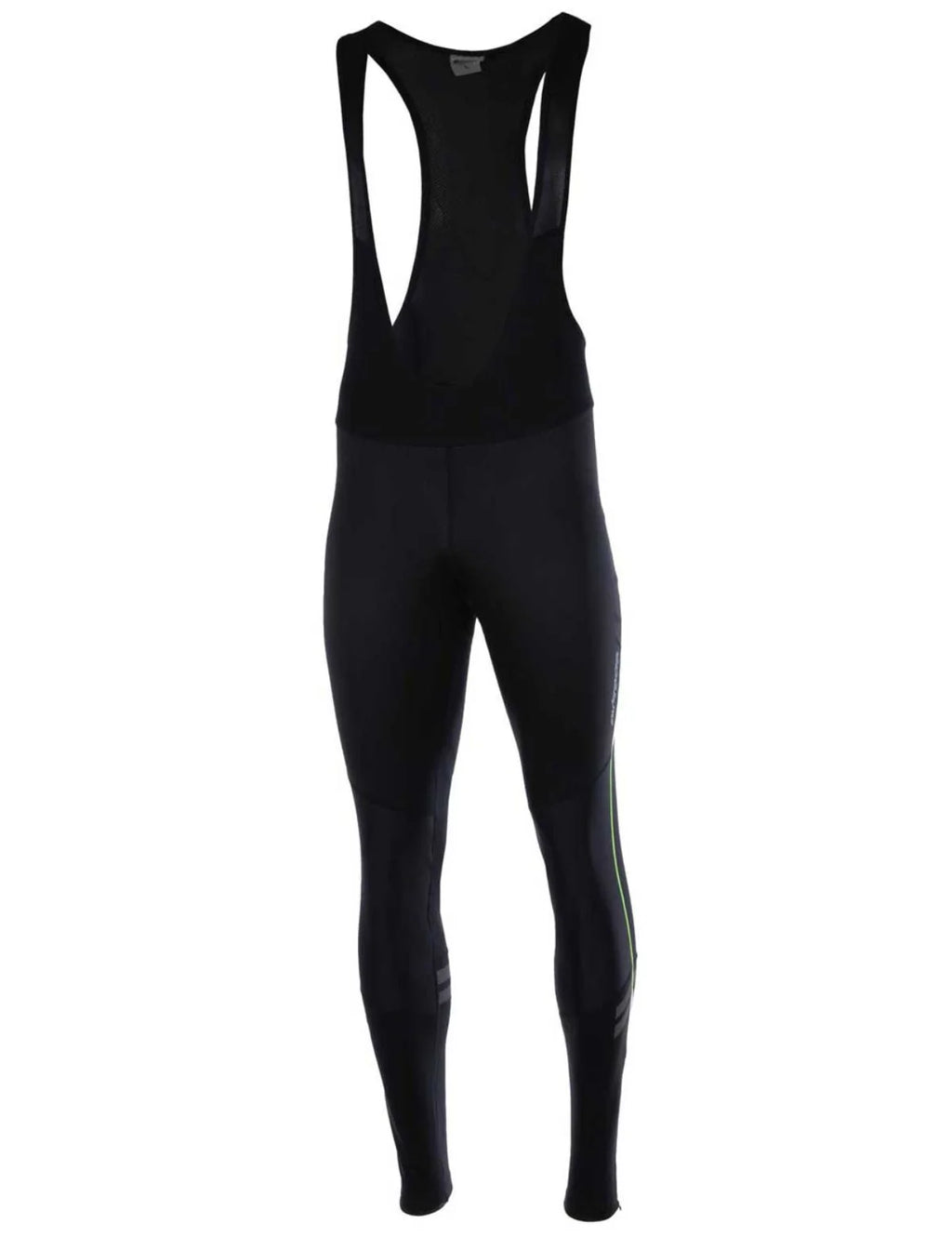 Pantalone Invernale da Ciclismo Lungo con Bretelle da Uomo Pro Line II Nero-Neon