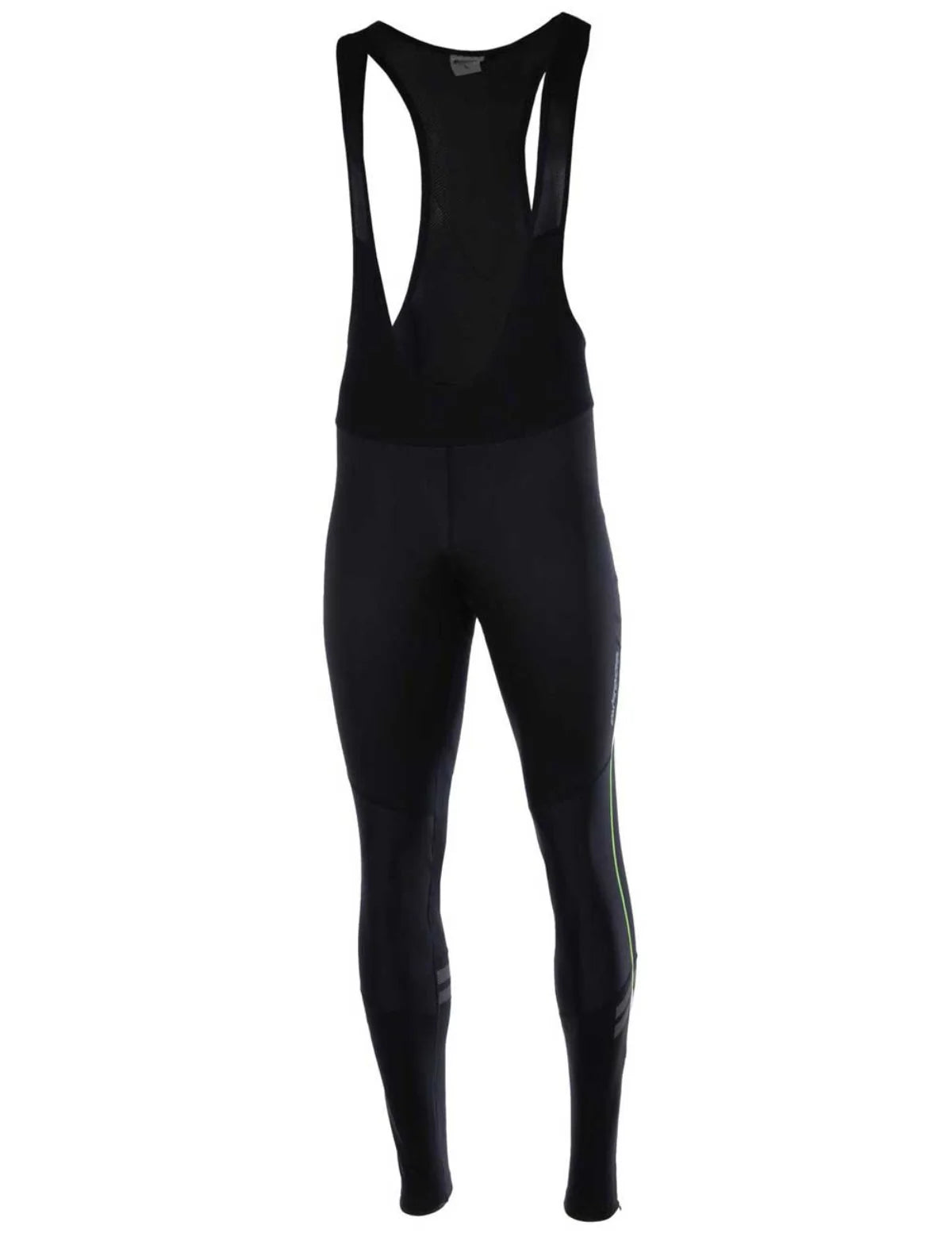 Pantalone Invernale da Ciclismo Lungo con Bretelle da Uomo Pro Line II Nero-Neon