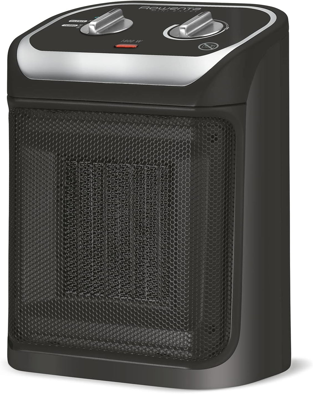 Rowenta Instant Comfort Aqua Termoventilatore, Due Livelli di Riscaldamento, Funzione Ventilatore, Consumo Energetico Regolabile, Silenzioso, Stufa Elettrica, Grigio Chiaro, SO6510F2, 1200 - 2400w
