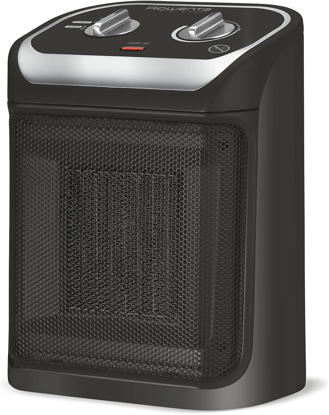 Rowenta Instant Comfort Aqua Termoventilatore, Due Livelli di Riscaldamento, Funzione Ventilatore, Consumo Energetico Regolabile, Silenzioso, Stufa Elettrica, Grigio Chiaro, SO6510F2, 1200 - 2400w