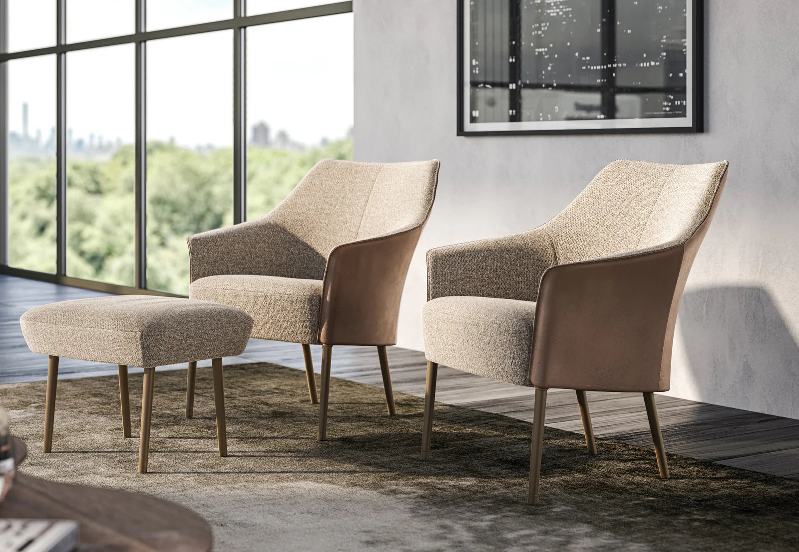 Jori piccola poltrona singola Fuga, poltroncina, poltrona cocktail