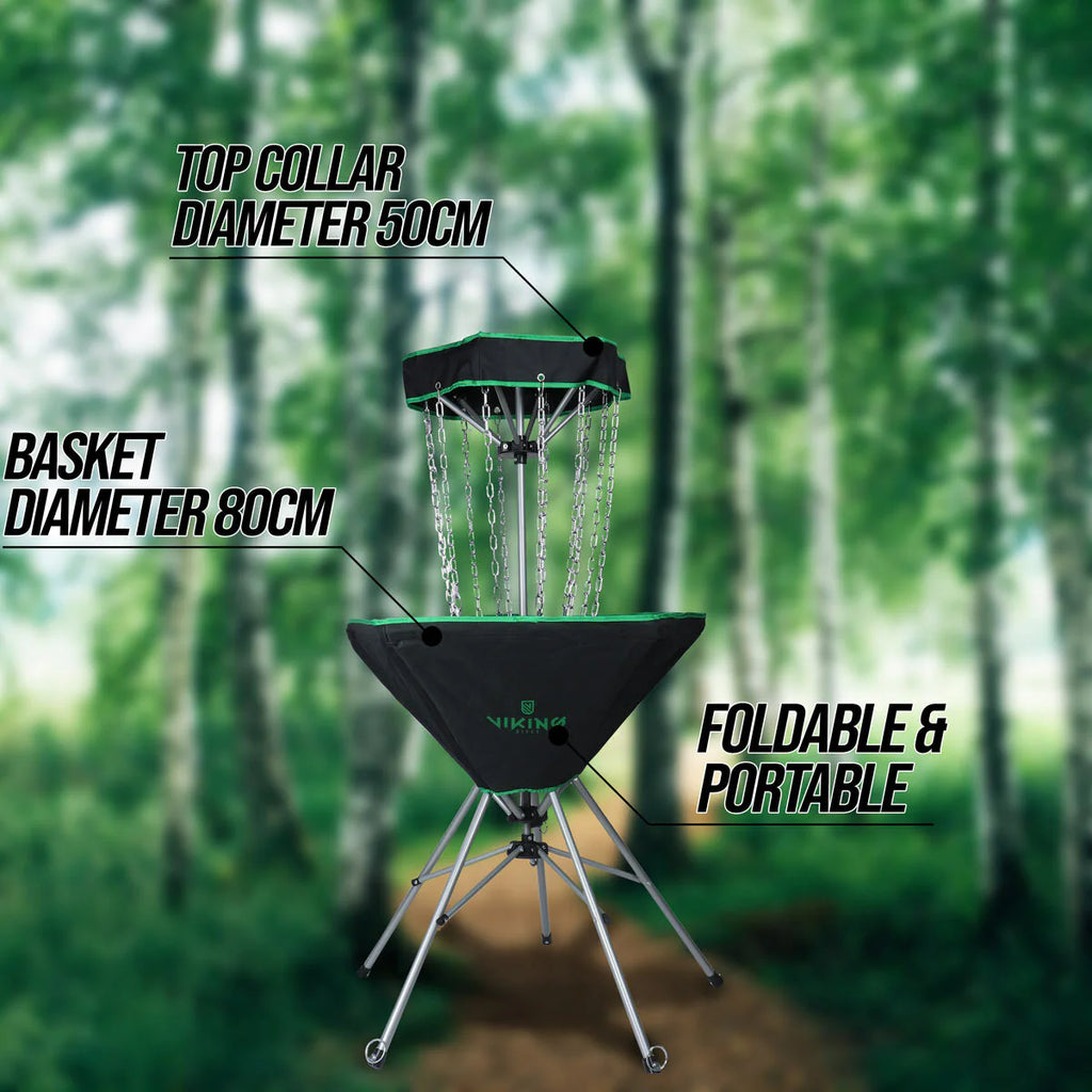 Viking Discs Raid Cesto portatile da disc golf