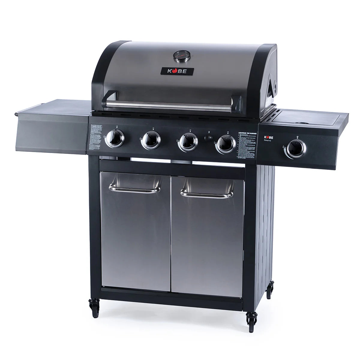 KOBE Gasgrill PRIMA 4+1, 146x121x57cm