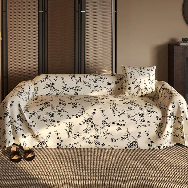 Vintage Chenille Sofa berzug – Bequemer und Stilvoller Couchschutz mit Kompletter Abdeckung